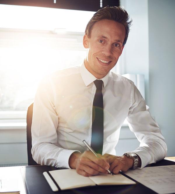 Smiling man