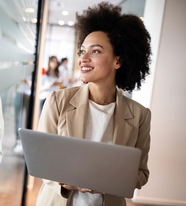 Smiling woman